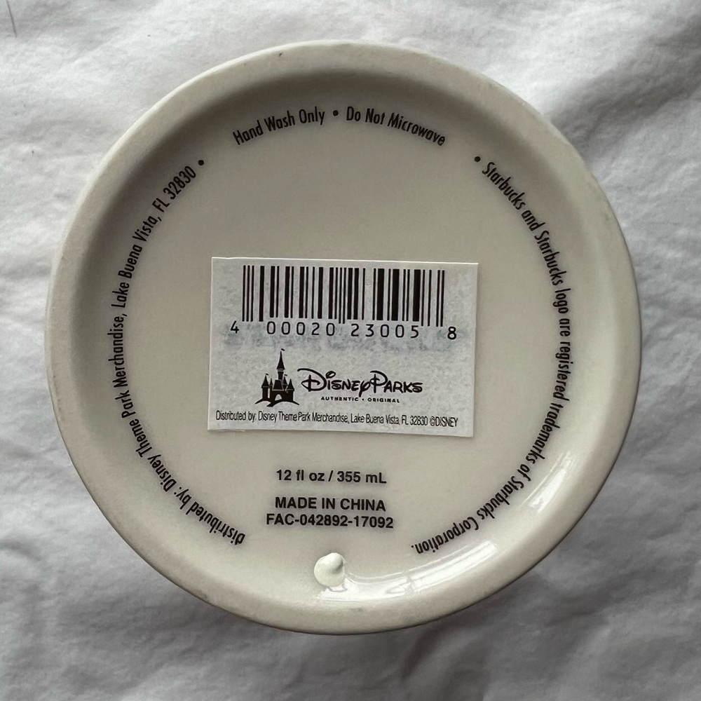 NWT Disney Parks Epcot Starbucks Ceramic Tumbler 12oz - Picture 5 of 5